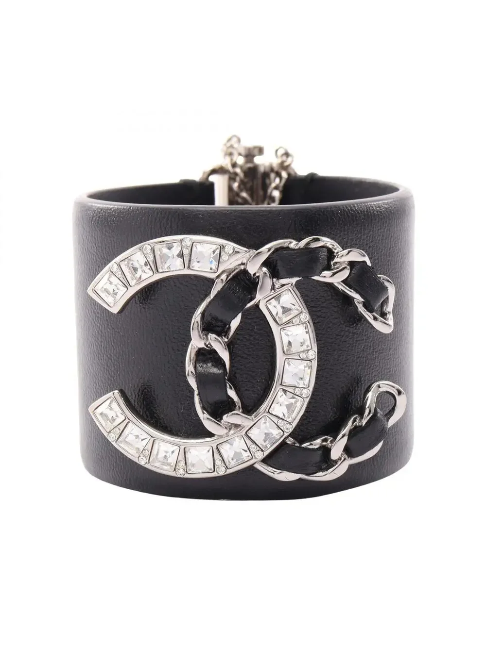 Chanel Cc Logo Bracelet Silver-Tone #357815C15B